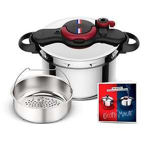 SEB Autocuiseur inox 7,5 litres tous feux dont induction CLIPSO MINUTE