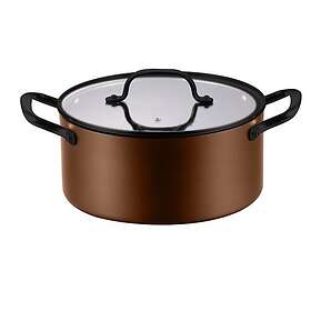 Actuel Faitout 24cm aluminium avec couvercle en verre tous feux dont induction