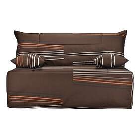 Bultex Banquette BZ LUDO matelas 12 cm mousse 38kg/m3 imprimé taupe 160 x 200