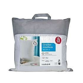 Actuel Oreiller confort moelleux en coton blanc 60x60 cm