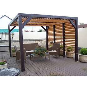 SANS MARQUE Pergola Autoportée Bois 3-41x3-13m THERMAUVENT