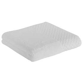 Actuel Maxi drap de bain uni en coton qualité zéro Twist 600g blanc 100x150 cm