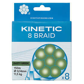 Kinetic 8 Braid 150m Dusty Green 0,12mm/9,6kg