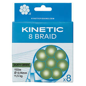 Kinetic 8 Braid 150m Dusty Green 0,08mm/8kg