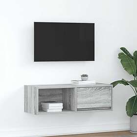 vidaXL Meuble TV 80x31x25,5 cm bois d'ingénierie gris sonoma