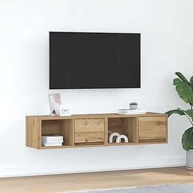 vidaXL TV-benk 2 stk 60x31x25,5 cm konstruert tre
