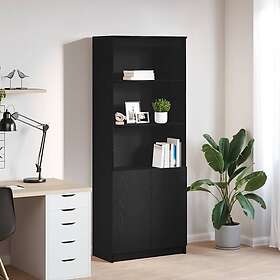 vidaXL Highboard svart ek 70x35x180 cm konstruerat trä