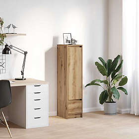 vidaXL Highboard hantverksmässig ek 29,5x34x119,5 cm konstruerat trä