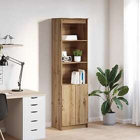 vidaXL Highboard hantverksmässig ek 50x35x180 cm konstruerat trä