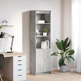 vidaXL Highboard betong grå 50x35x180 cm konstruerat trä