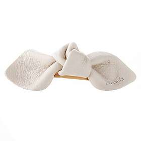 Corinne Leather Bow Small On Hair Clip Cream