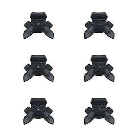 Soho Mini Hårklämma 6 st. Svart