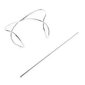 H.A.I.R. Cuff Hårmanschett x-form Silver