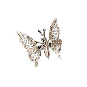 Chris Rubin Butterfly Hair Clip Silver