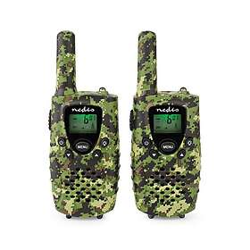 Nedis Walkie Talkie Set 8 km räckvidd/8 kanaler/VOX & PTT WLTK0810BK