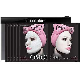 OMG ! Double Dare 2 in 1 Kit Bubbling Microfiber Mask 5 st