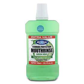 Active Oral Care Fluoride Protection Green Mint Mouthwash 750ml