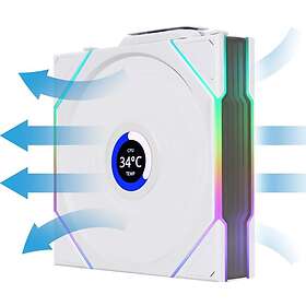 Lian Li UNI FAN TL Wireless LCD Reverse Vit 120mm