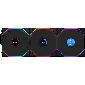 Lian Li UNI FAN TL Wireless LCD Reverse (3x120mm)