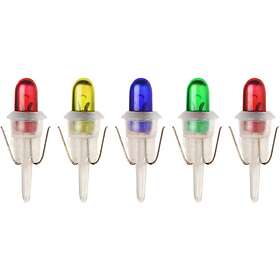 Konstsmide Microlampa Push-In 1,7V 0,3W Färgade 5-Pack