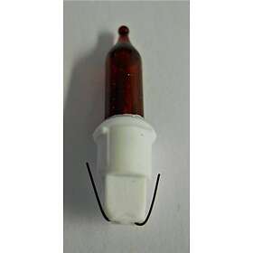 Konstsmide Pisellolampa Push-In 2,5V 0,35W Röd 5-Pack Vit sockel