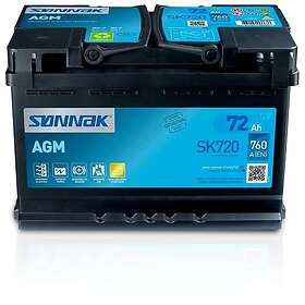 Sønnak EK720 AGM BATTERI 12V 72AH