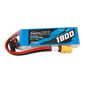 Gens Ace &Tattu G-Tech LiPo 1800mAh 7,4V 45C 2S1P XT60 Battery