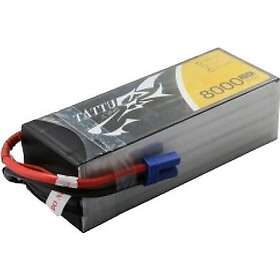 Gens Ace &Tattu 8000mAh 22,2V 25C 6S1P Lipo Battery Pack with EC5