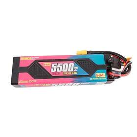 Gens Ace &Tattu Advanced 5500mAh 7,6V 100C 2S1P HardCase Lipo Battery Pack with XT60