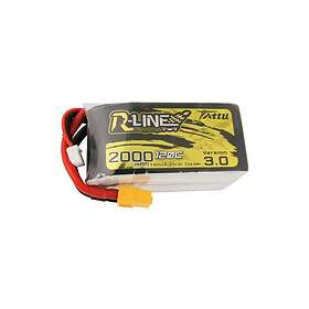 Gens Ace &Tattu R-Line Version 3,0 2000mAh 14,8V 120C 4S1P XT60 battery