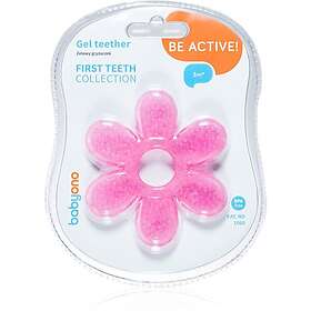 BabyOno Be Active Gel Teether bitring Flower Pink