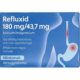 Refluxid, tuggtablett 180 mg/43,7mg 100 st