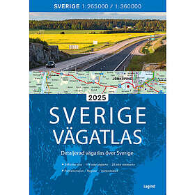 Sverige vägatlas 2025 (bok, flexband)