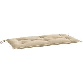 vidaXL Bänkdyna för trädgården beige 100x50x7 cm oxfordtyg