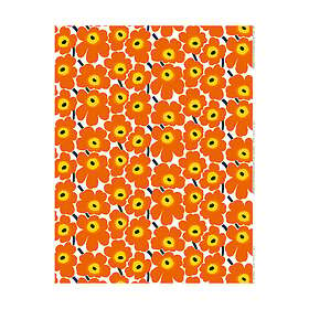 Marimekko Pieni Unikko tyg bomull Orange