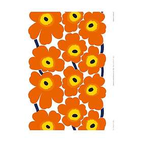 Marimekko Unikko tyg heavyweight bomull Orange