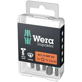 Wera Bits TX 25x50 5-pack