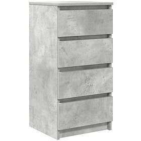 vidaXL Skänk betong grå 37,5x35x76 cm konstruerat trä