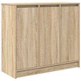 vidaXL Skjenk Sonoma eik 85x34x76 cm konstruert tre
