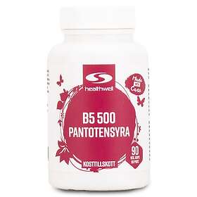 Healthwell Vitamin B5 500 Pantotensyra 90 kaps