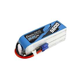 Gens Ace &Tattu 5600mAh 80C 22,2V 6S1P Lipo Battery Pack with EC5 plug