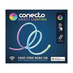 Conecto Neon RGBIC LED-slinga, 5 m