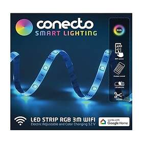 Conecto RGB ljusslinga med LED, 3 m