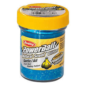 Berkley Powerbait Natural Glitter Trout Dough Garlic Blue Glitter