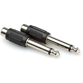 Hosa 6,3mm MO Ma > RCA Fe Adapter Pair