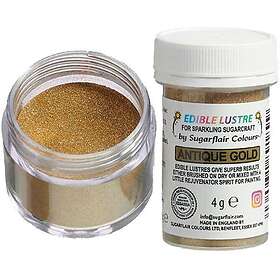 Sugarflair Glitter Dustantik guld 4g
