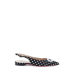 Dee Ocleppo Svart Polka Dot Slingback Flats