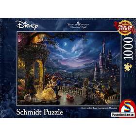 Schmidt : Thomas Kinkade Painter of Light, Disney: Beauty and the Beast Dancing in the Moonlight (1000)