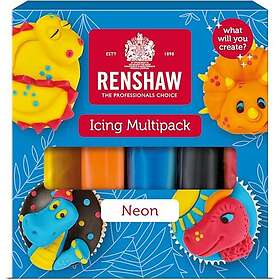 Renshaw Fondant Pro Multipack Neon Colours 5x100g