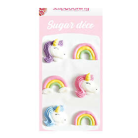 ScrapCooking Spisepynt Unicorn og Regnbue 6 st